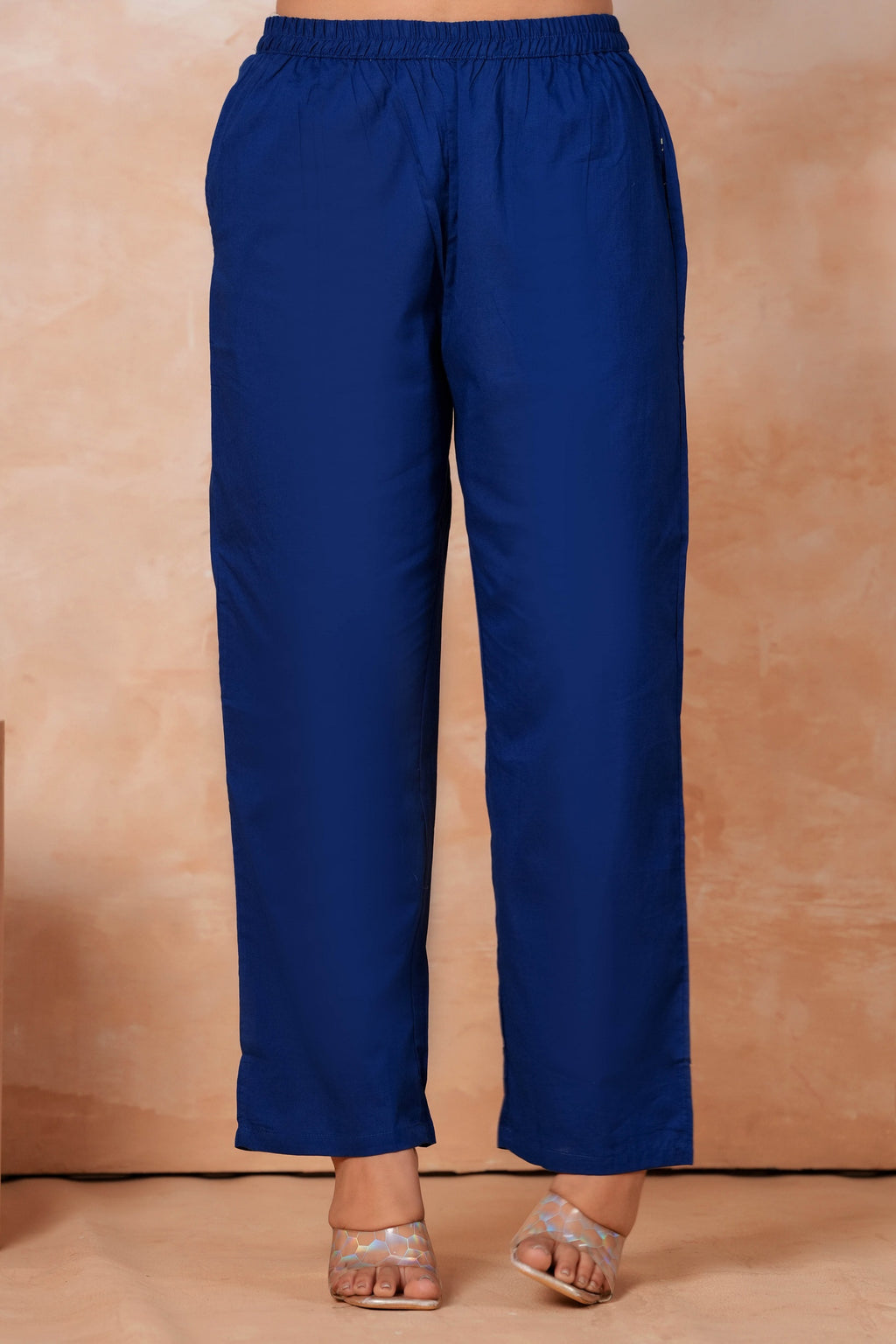 Royal Blue Printed Kurta Pant Set with Dupatta