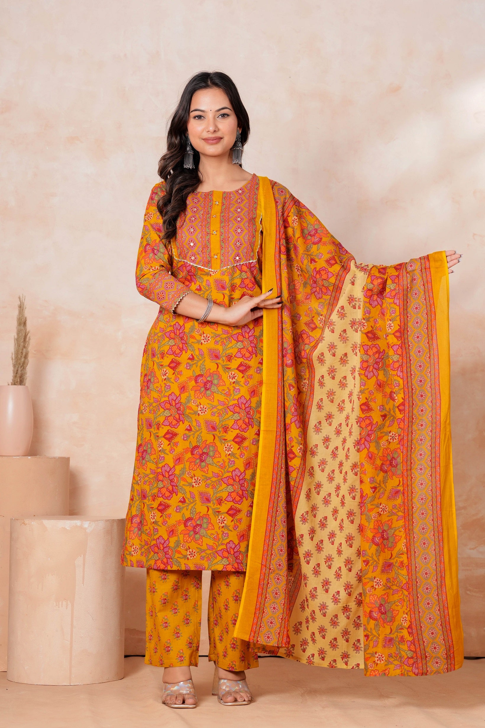 Kurta Pant Dupatta Set