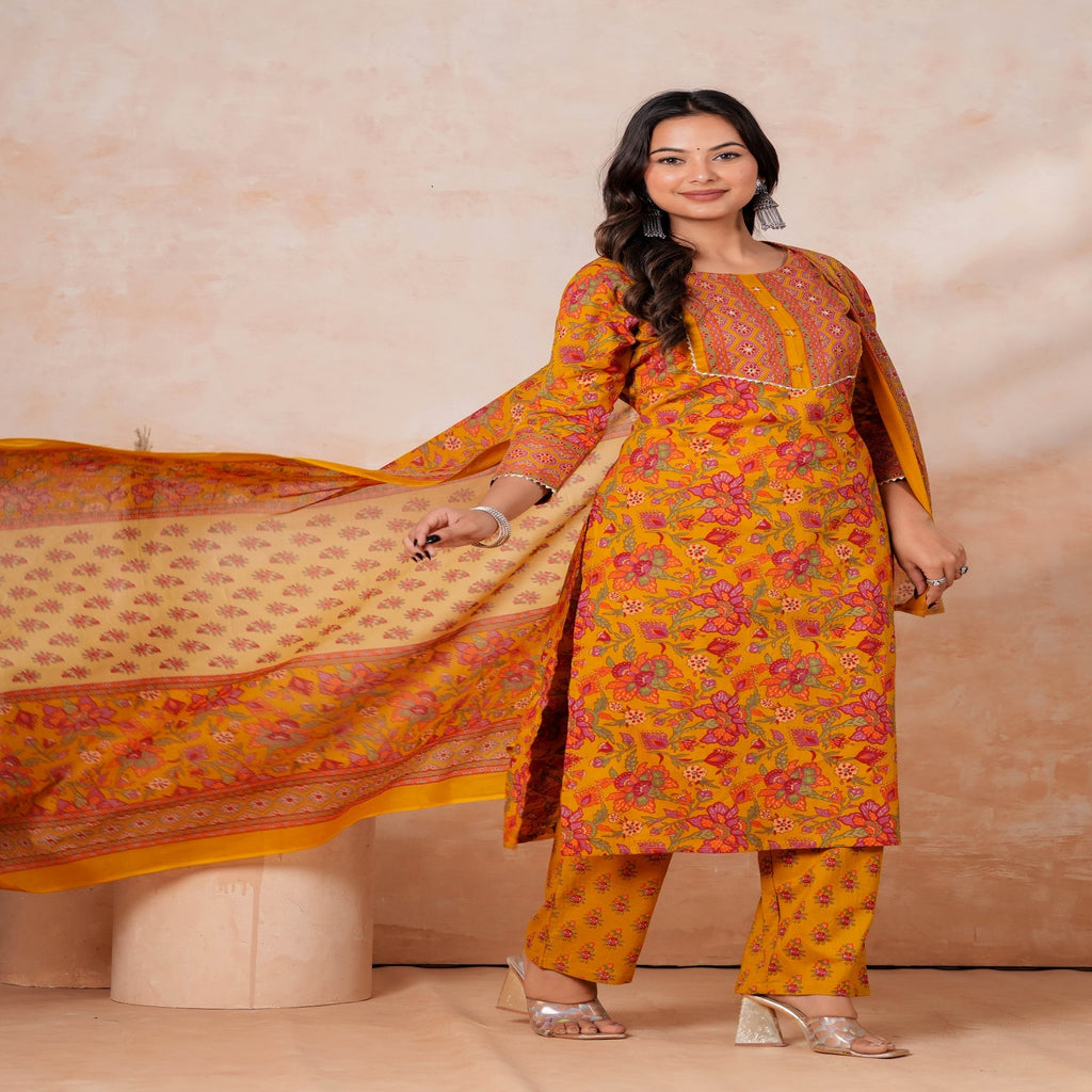 Kurta Pant Dupatta Set