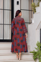 Geometric Print Longline Dress