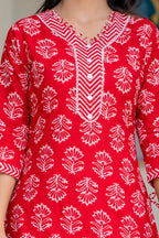 Women Ethnic Motifs Printed Regular Pure Cotton Kurta with Trousers & With Dupatta