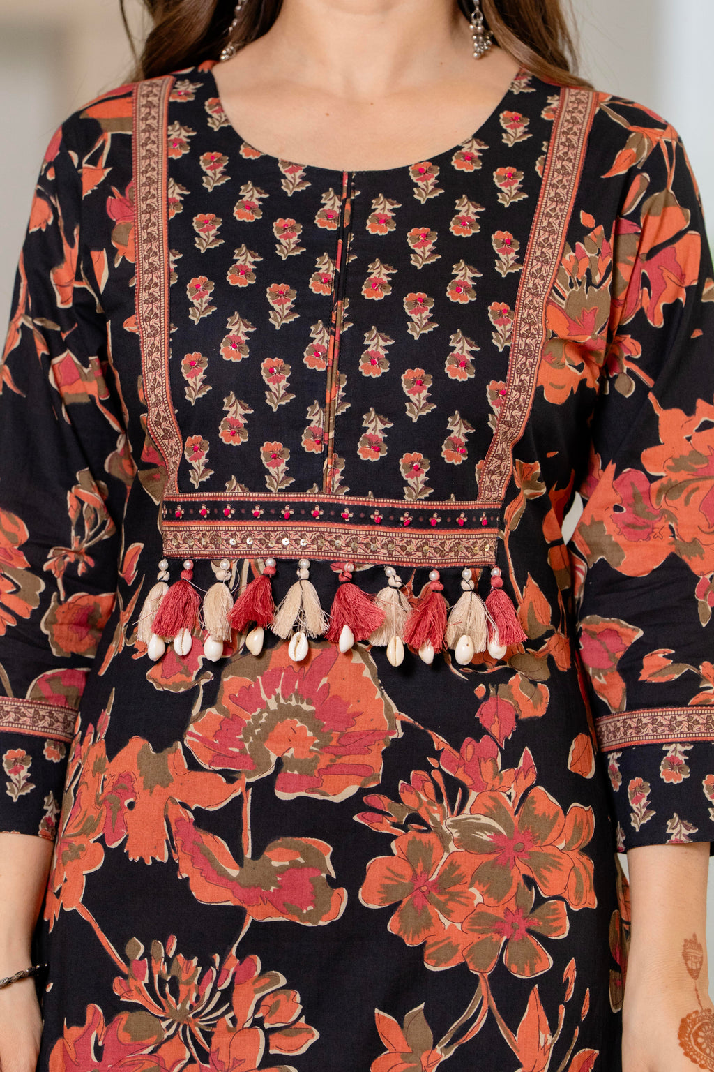 Women Pure Cotton Printed Kurta Sets With Dupatta