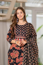 Women Pure Cotton Printed Kurta Sets With Dupatta