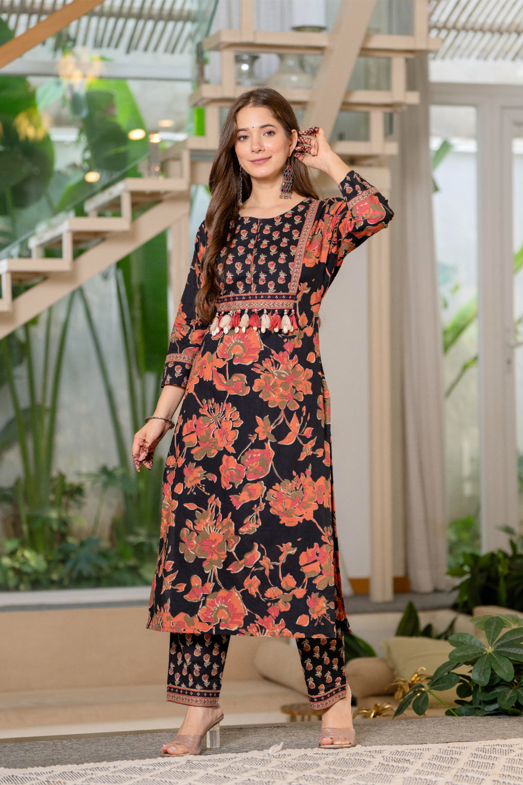 Women Pure Cotton Printed Kurta Sets With Dupatta