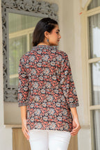 Women Floral Printed Cotton Top