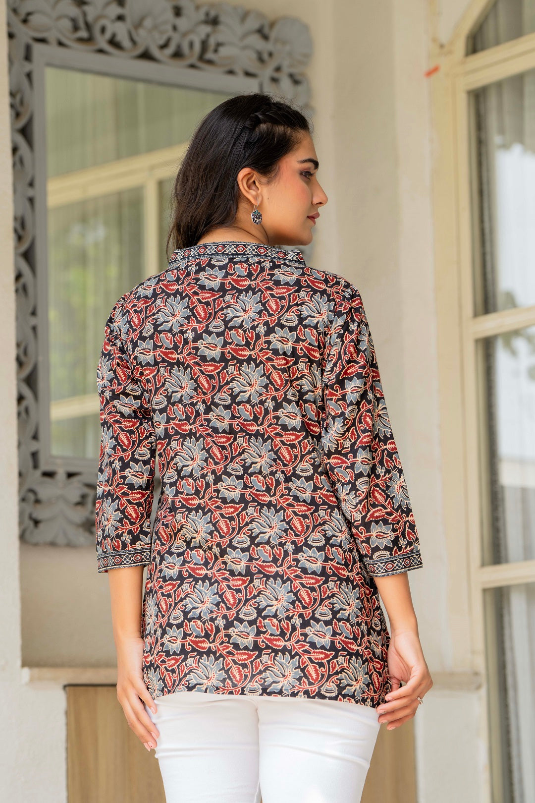 Women Floral Printed Cotton Top