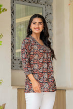 Women Floral Printed Cotton Top