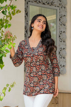 Women Floral Printed Cotton Top