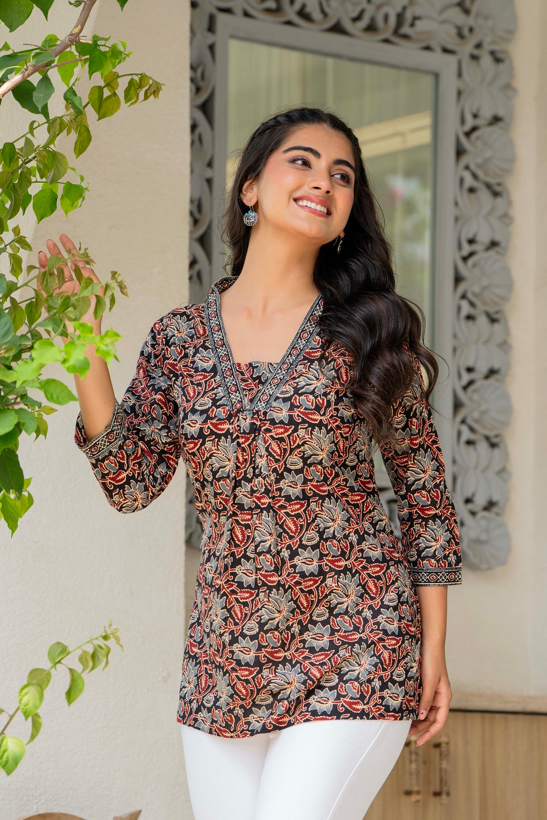 Women Floral Printed Cotton Top