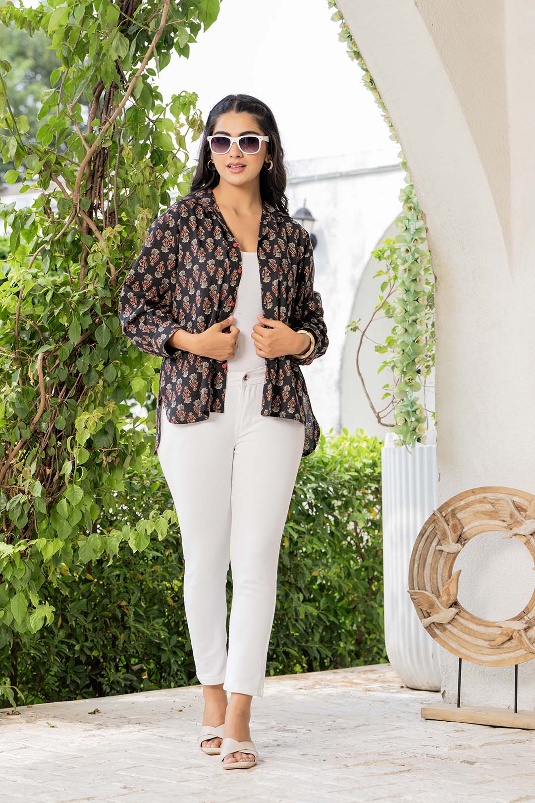 Women Classic Printed Casual Shirt