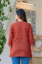 Print Ethnic Cotton Top