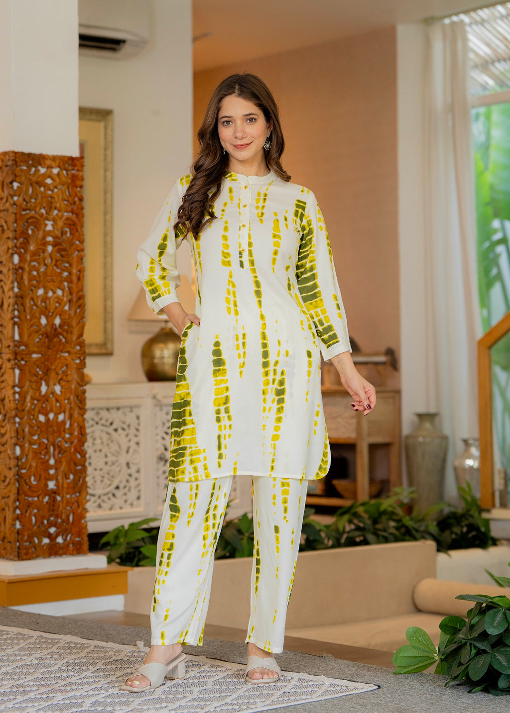 Printed Tunic With Trousers Co-Ords