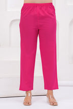 Ethnic Pink Printed Kurta with Trousers With Dupatta