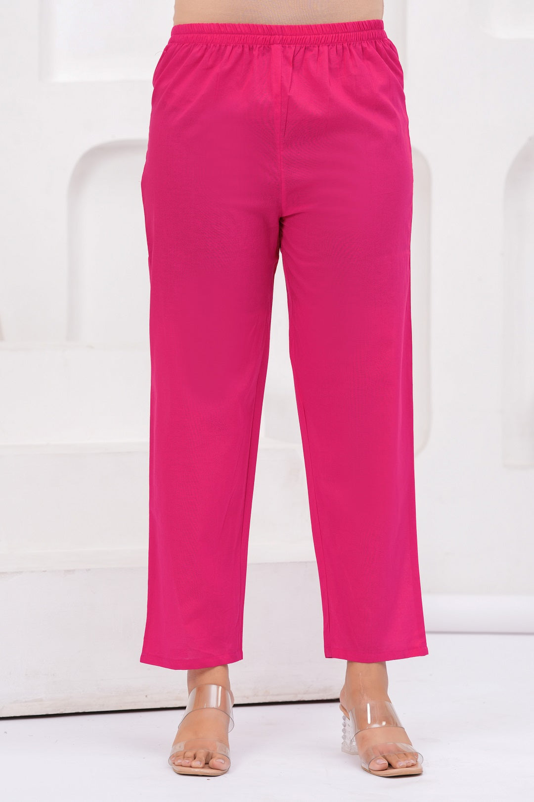 Ethnic Pink Printed Kurta with Trousers With Dupatta