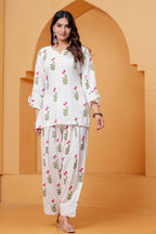 Printed Short Kurti Salwar Dupatta Set