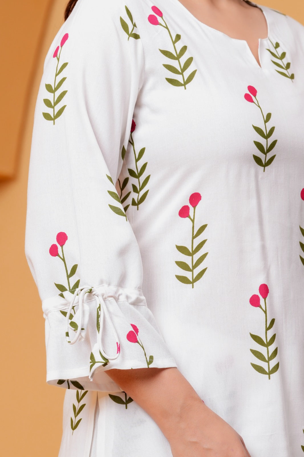 Printed Short Kurti Salwar Dupatta Set
